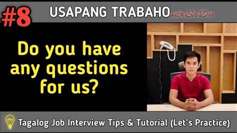 Top 125 Tagalog Job Interview Questions And Answers.